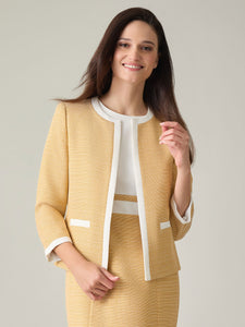 Bradshaw Jacket, Butterscotch/Off White | Meison Studio Presents Kasper